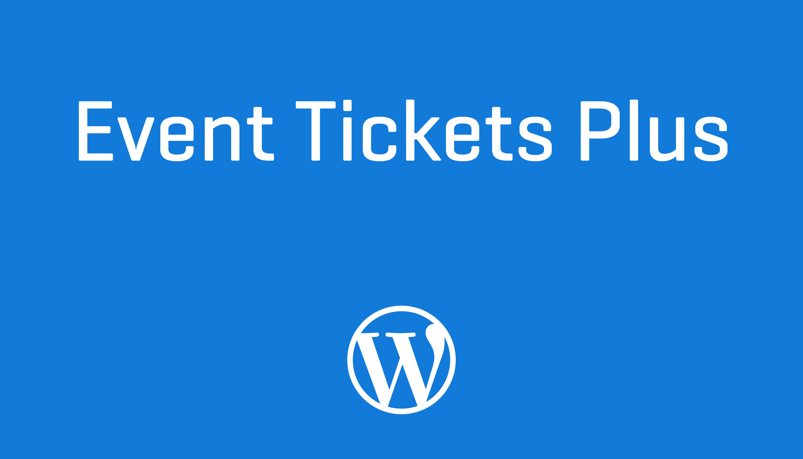 Wordpress Event Tickets Plus